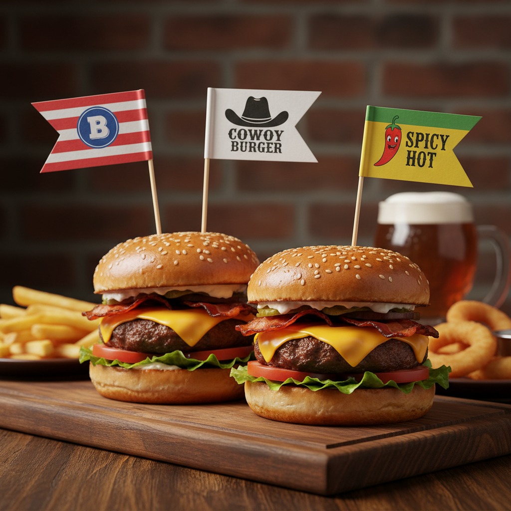 flagi do burgerów